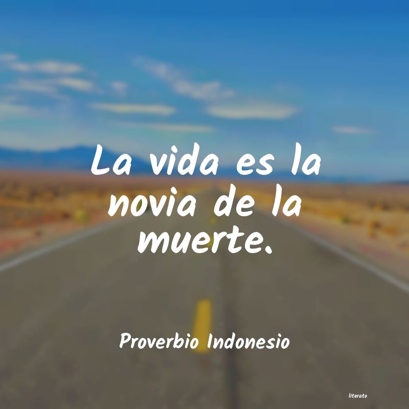 Frases de Proverbio Indonesio