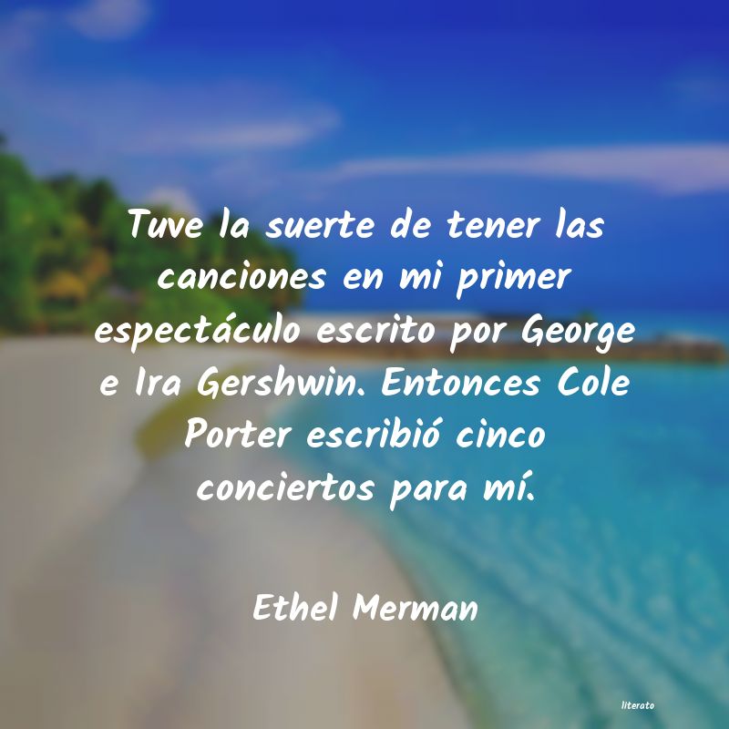 frases de Ethel Merman