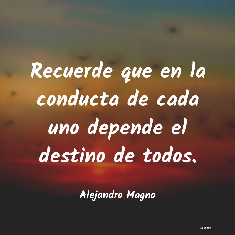 Frases de Alejandro Magno