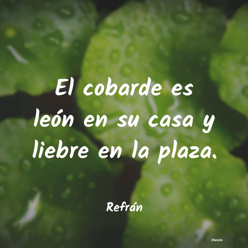 Frases de Refrán