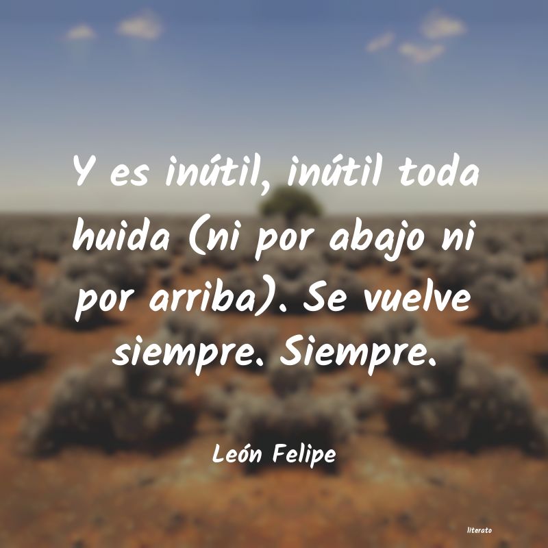 <ol class='breadcrumb' itemscope itemtype='http://schema.org/BreadcrumbList'>
<li itemprop='itemListElement'><a href='/autores/'>Autores</a></li>
<li itemprop='itemListElement'><a href='/autor/leon_felipe/'>León Felipe</a></li>
</ol>