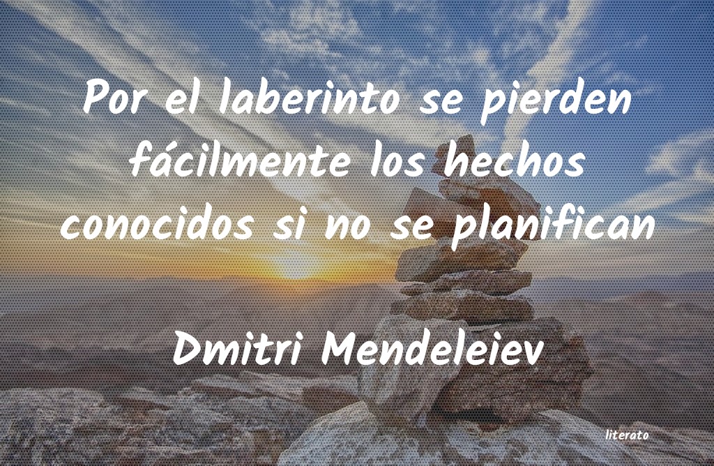 frases de Dmitri Mendeleiev