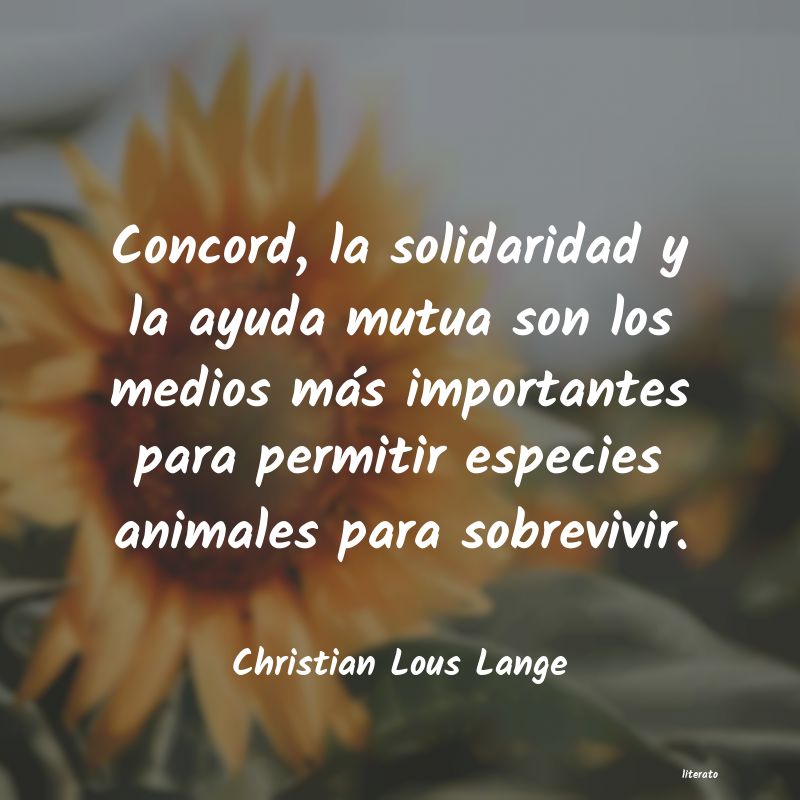 Frases de Christian Lous Lange