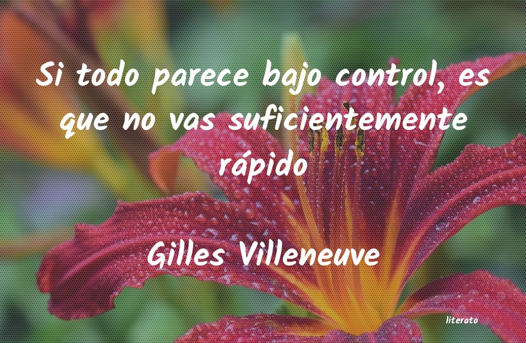 frases de Gilles Villeneuve
