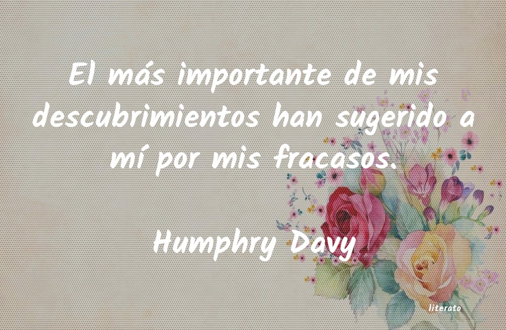 Frases de Humphry Davy