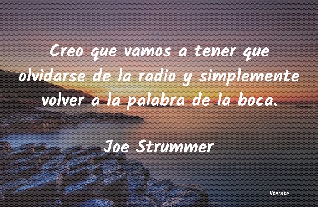 Frases de Joe Strummer