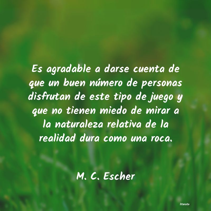 frases de M. C. Escher