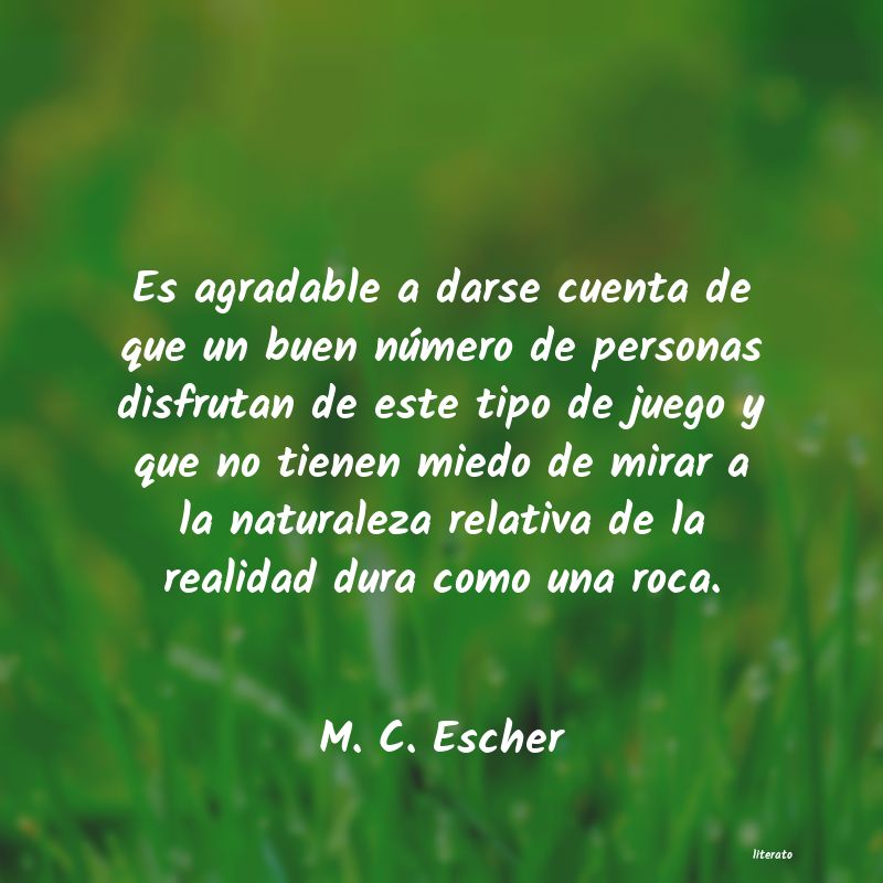 Frases de M. C. Escher