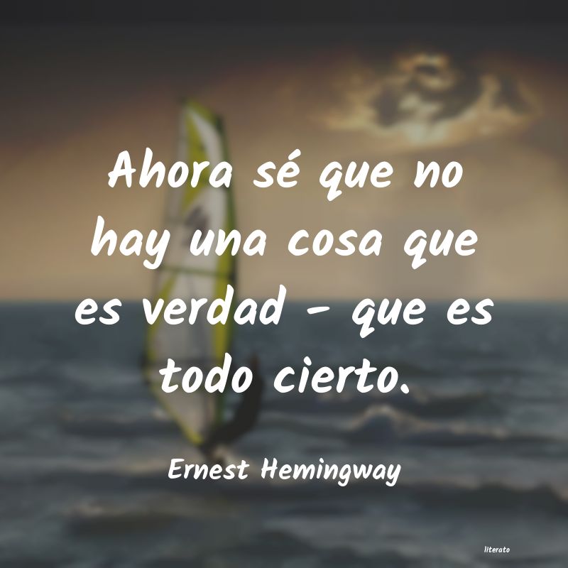 frases de Ernest Hemingway