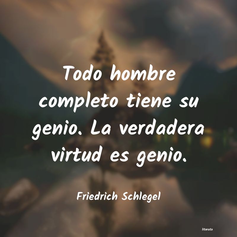 frases de Friedrich Schlegel