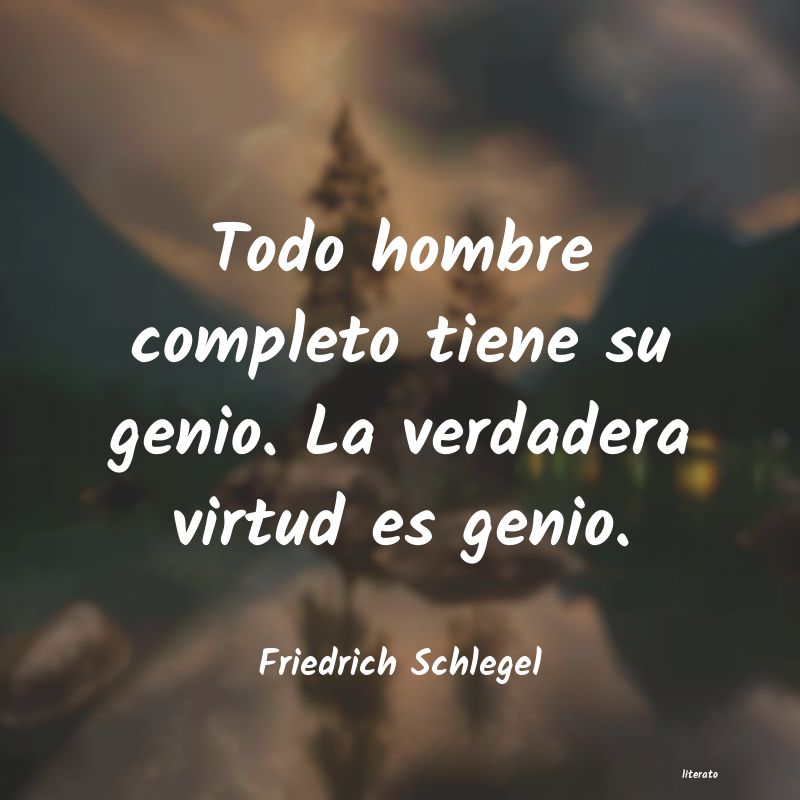 Frases de Friedrich Schlegel