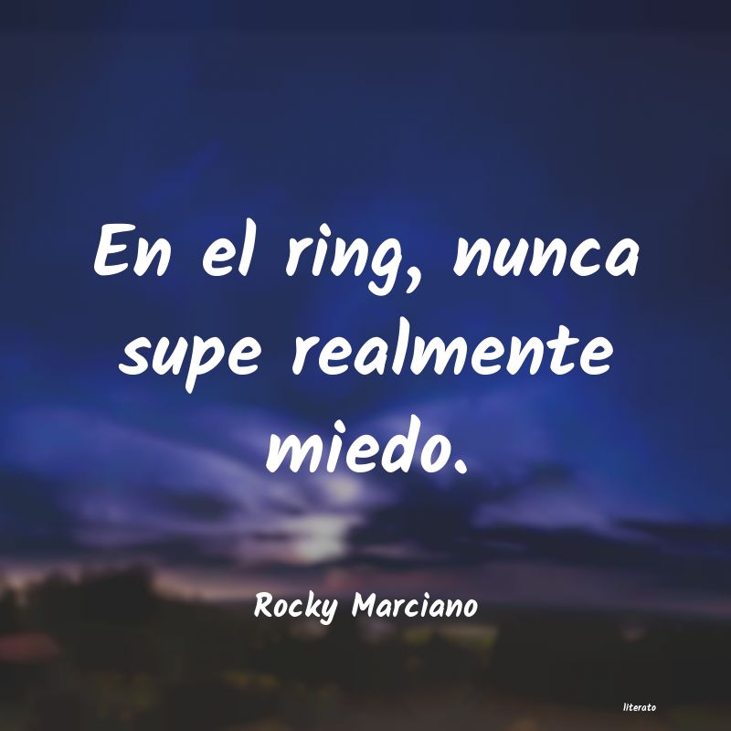frases de Rocky Marciano