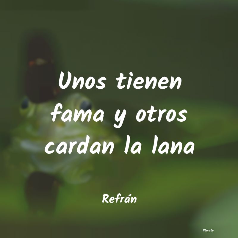 Frases de Refrán