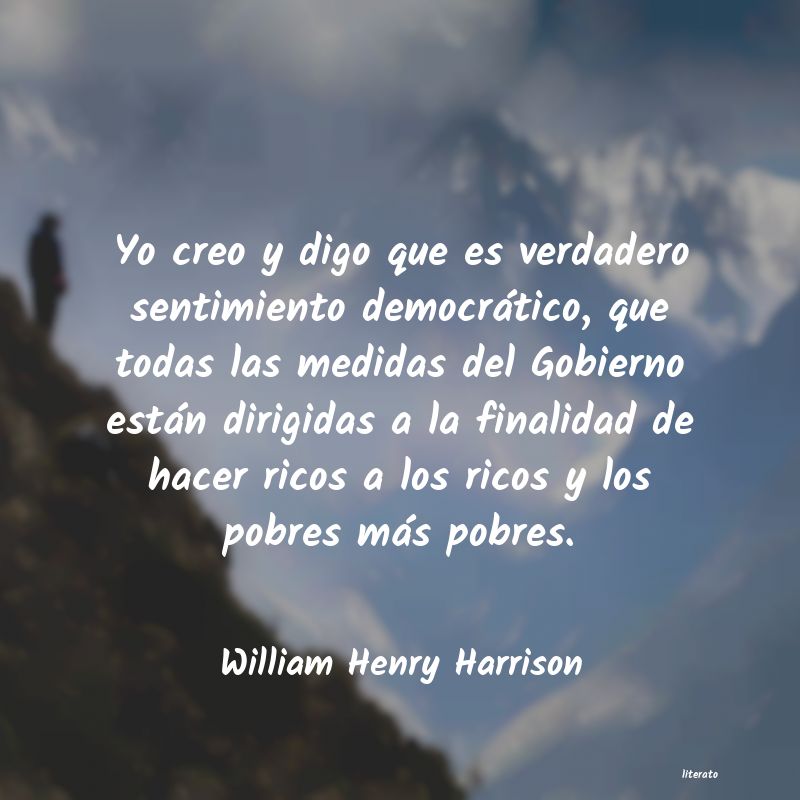 frases de William Henry Harrison