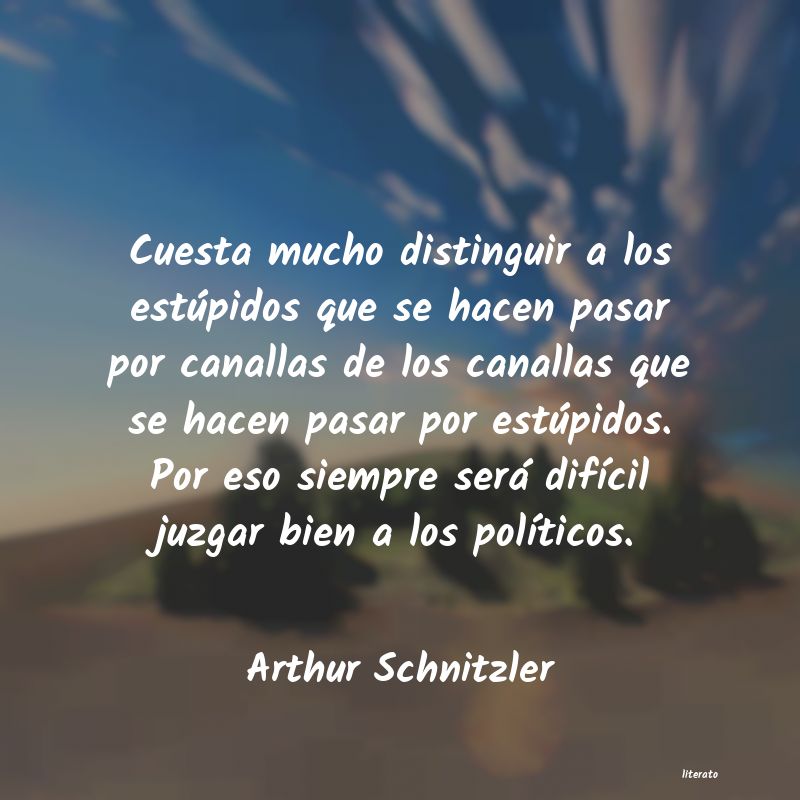 frases de Arthur Schnitzler