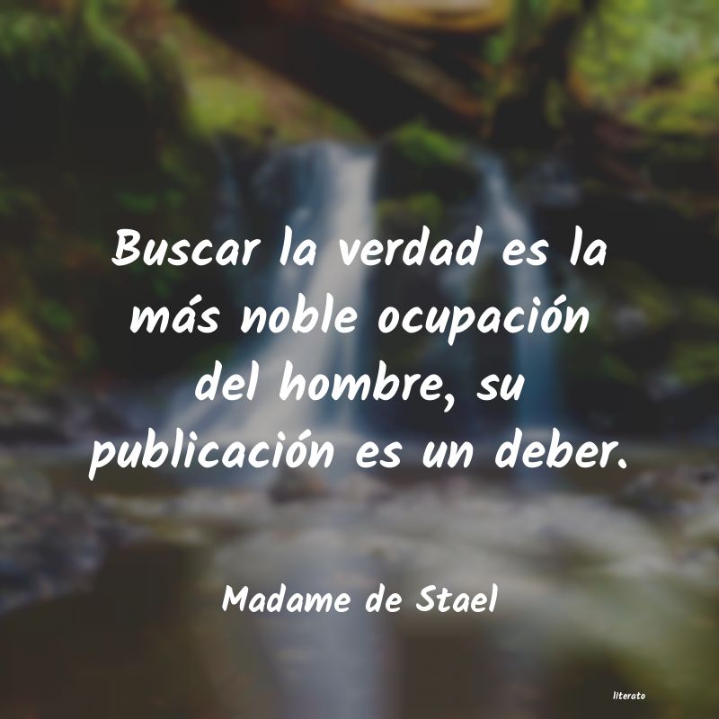 frases de Madame de Stael