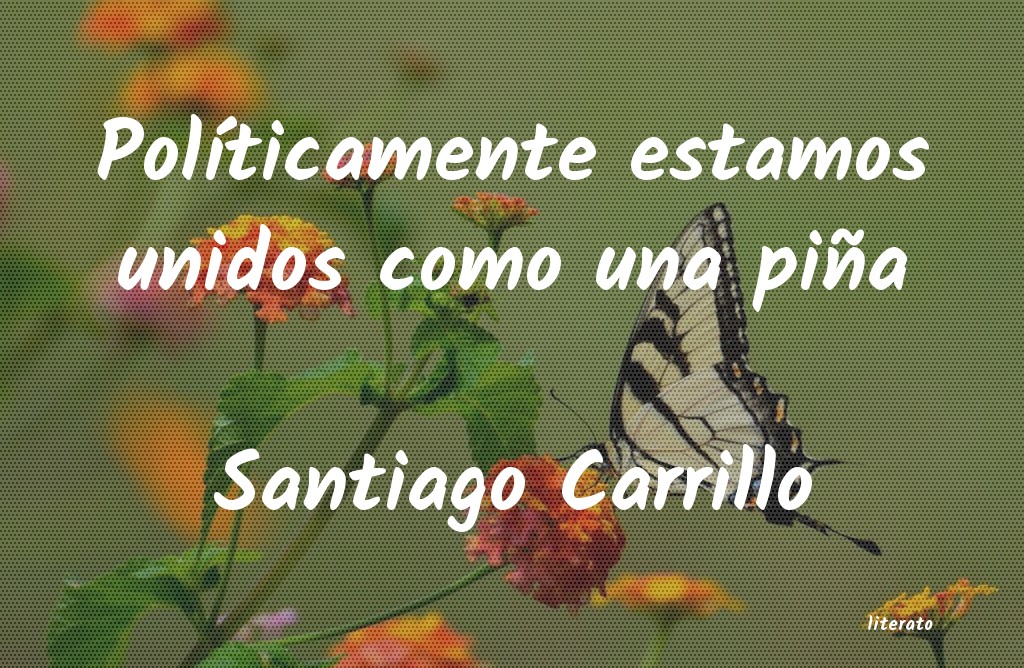 frases de Santiago Carrillo