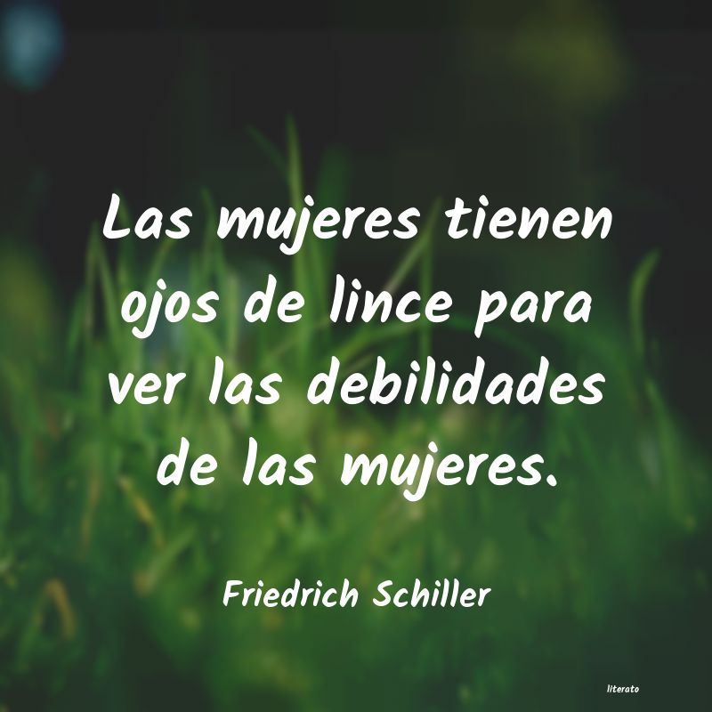 frases de Friedrich Schiller