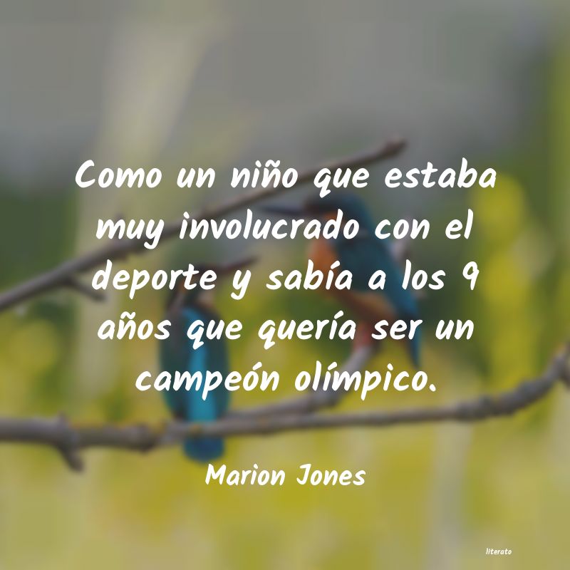 frases de Marion Jones