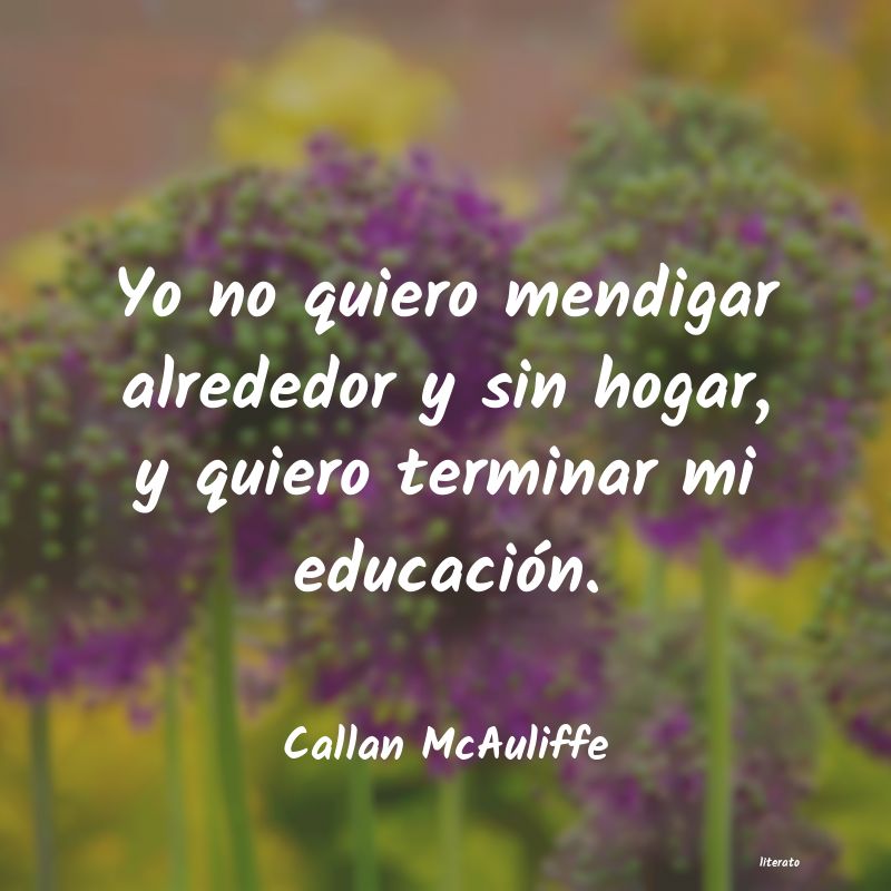 frases de Callan McAuliffe