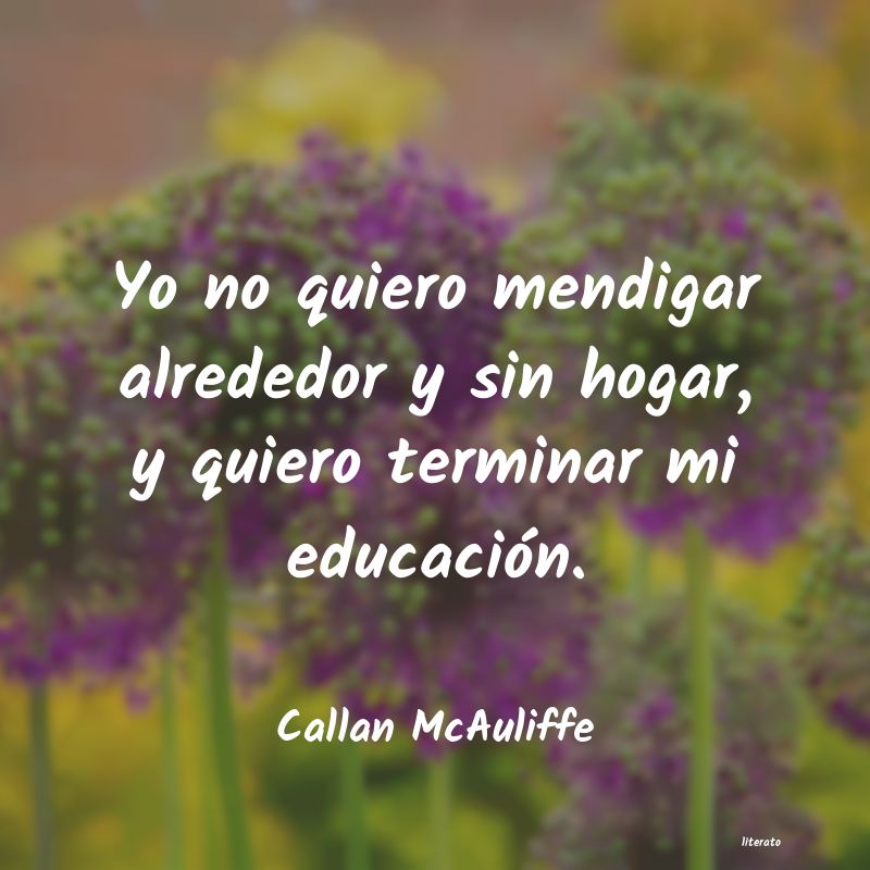 Frases de Callan McAuliffe