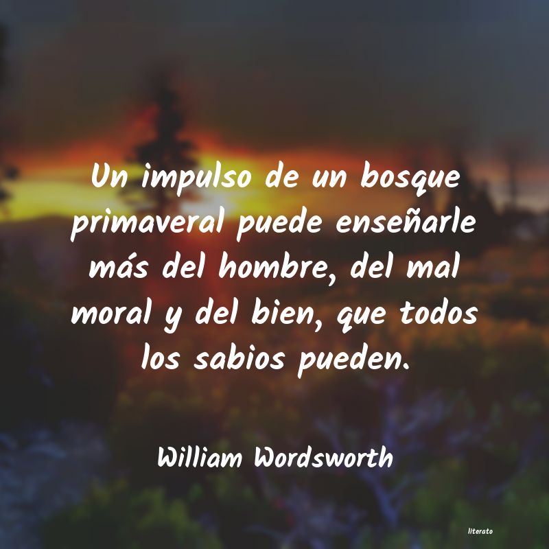 Frases de William Wordsworth