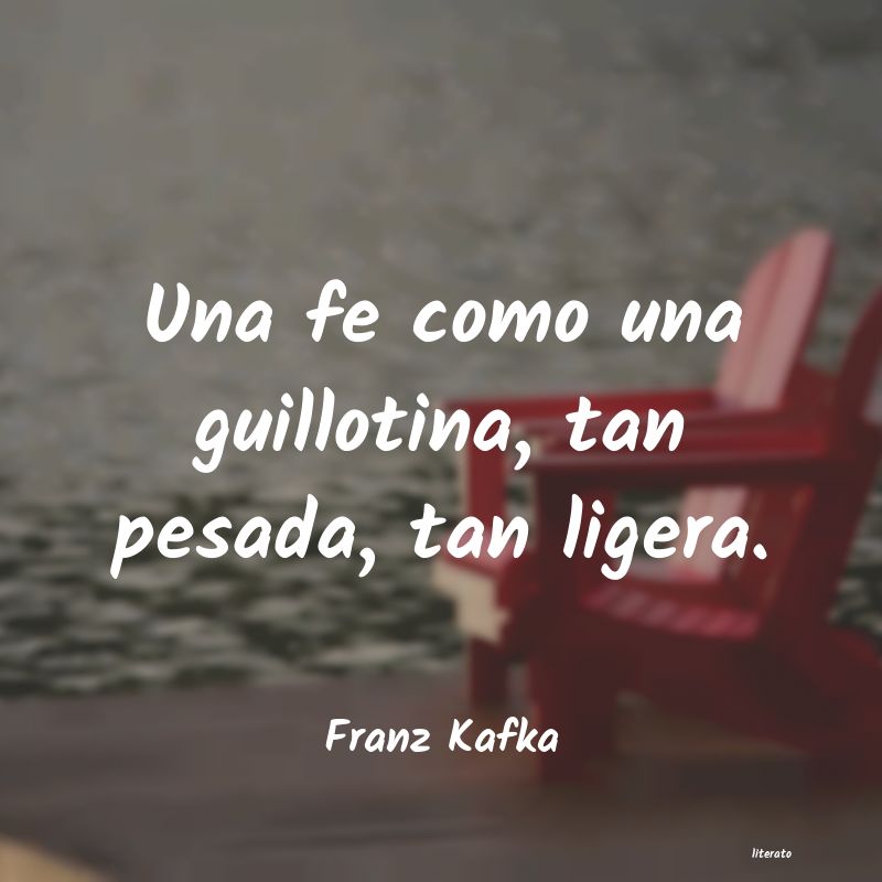 frases de Franz Kafka