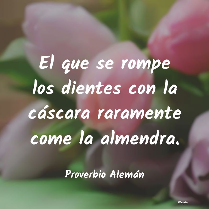 Frases de Proverbio Alemán