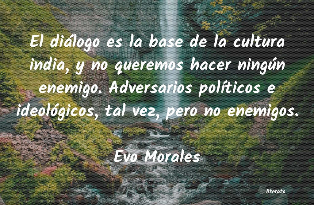 frases de Evo Morales