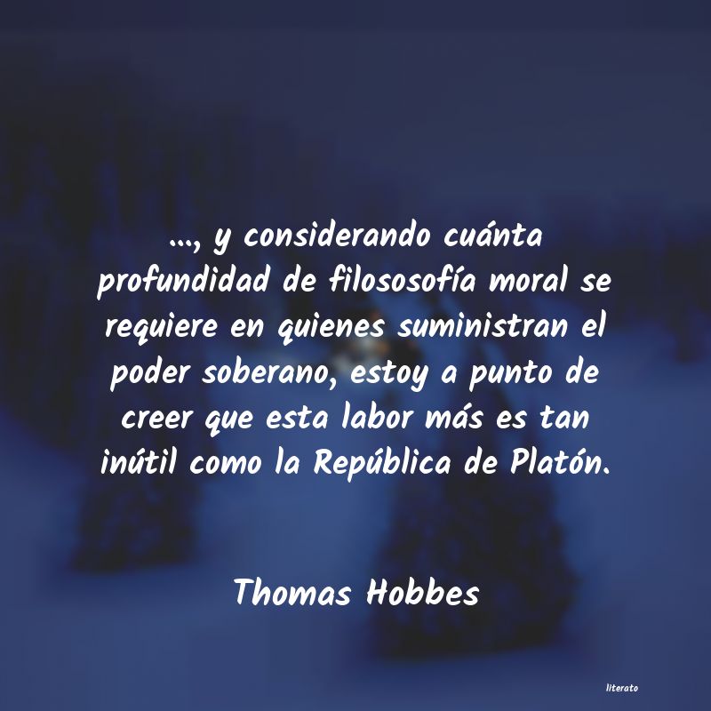 Frases de Thomas Hobbes