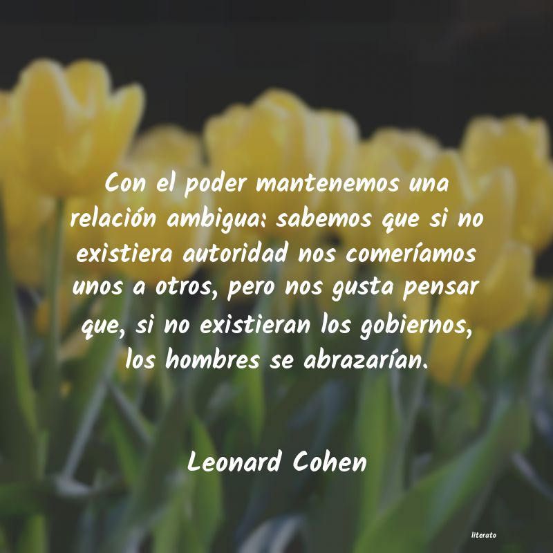 Frases de Leonard Cohen