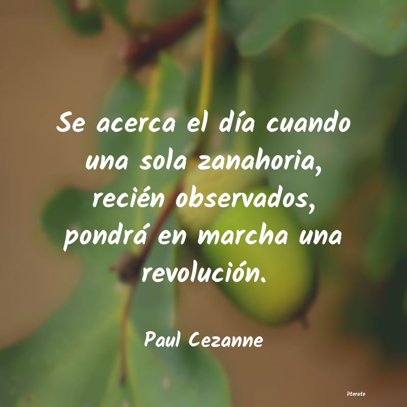 frases de Paul Cezanne