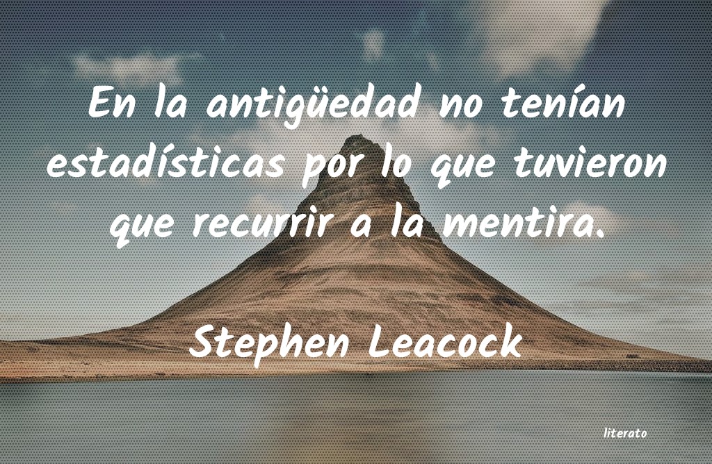 frases de Stephen Leacock