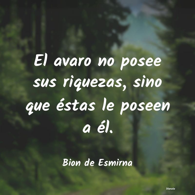 Frases de Bion de Esmirna