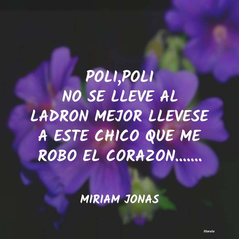 Frases de MIRIAM JONAS