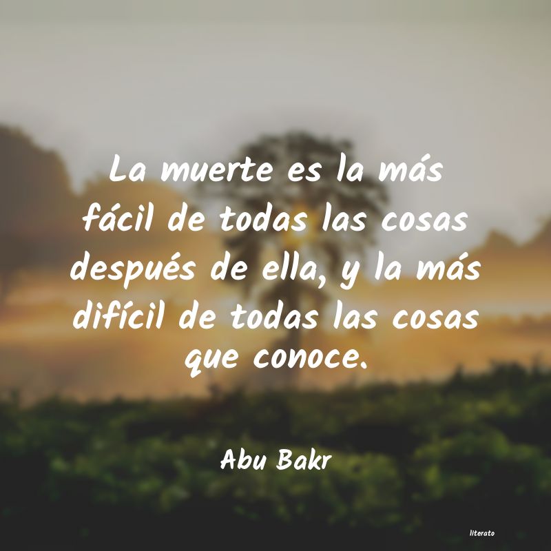 Frases de Abu Bakr