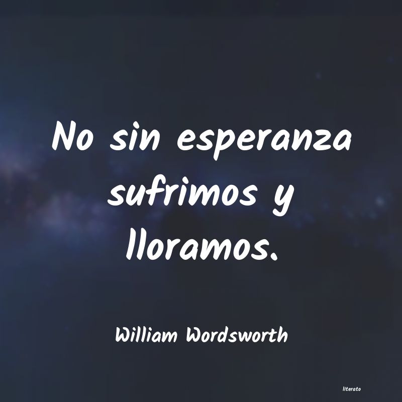 frases de William Wordsworth