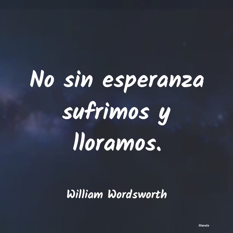 Frases de William Wordsworth