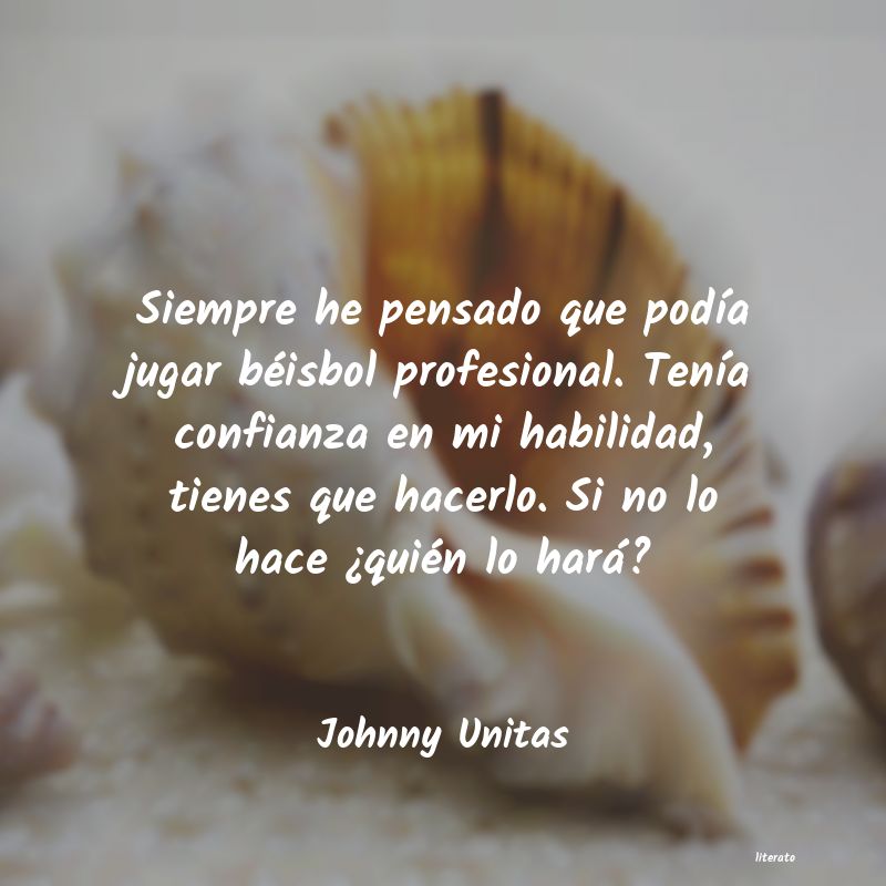 Frases de Johnny Unitas