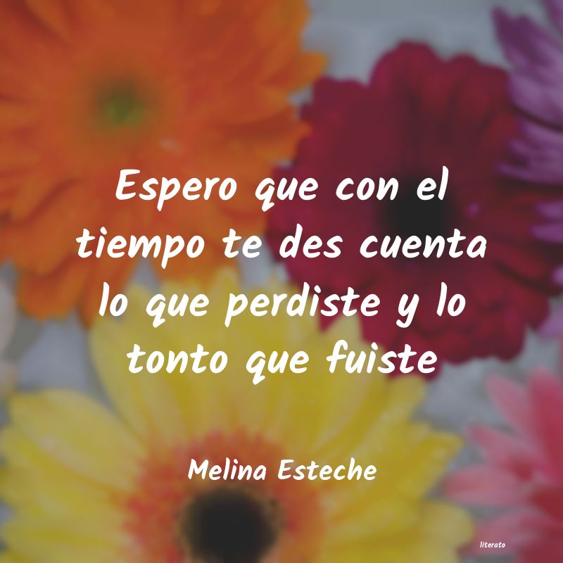 Frases de Melina Esteche