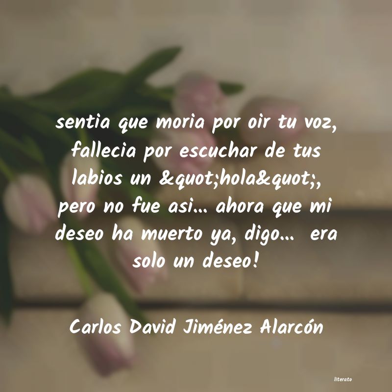 frases de Carlos David Jiménez Alarcón