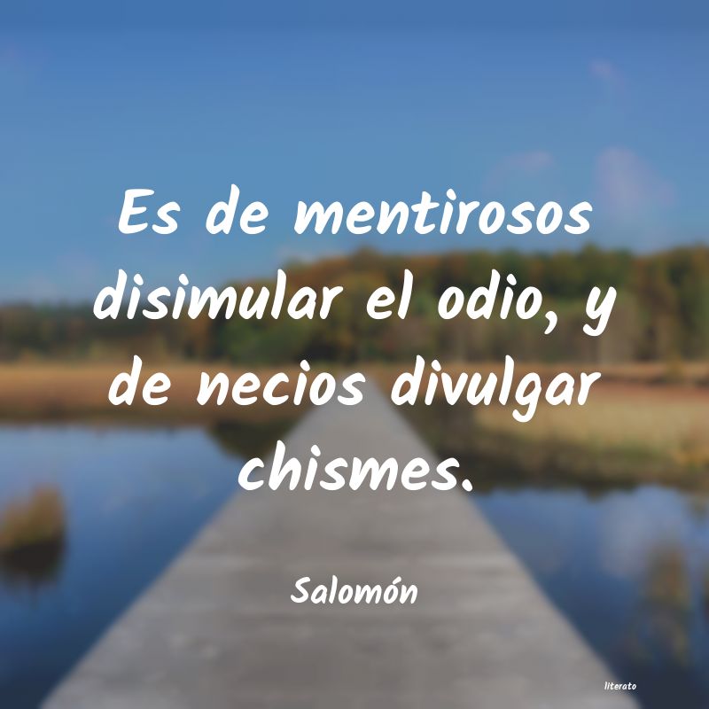 Frases de Salomón