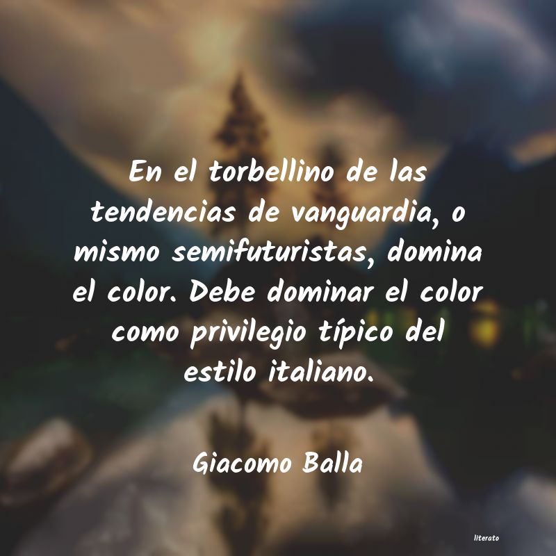 Frases de Giacomo Balla