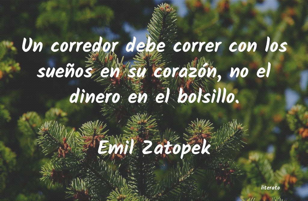frases de Emil Zatopek