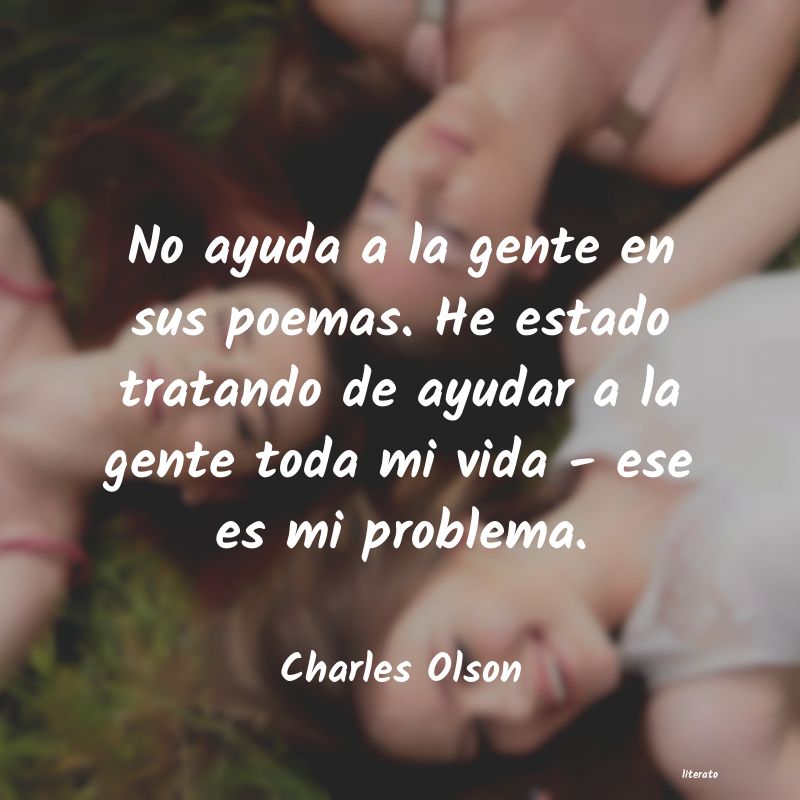 frases de Charles Olson