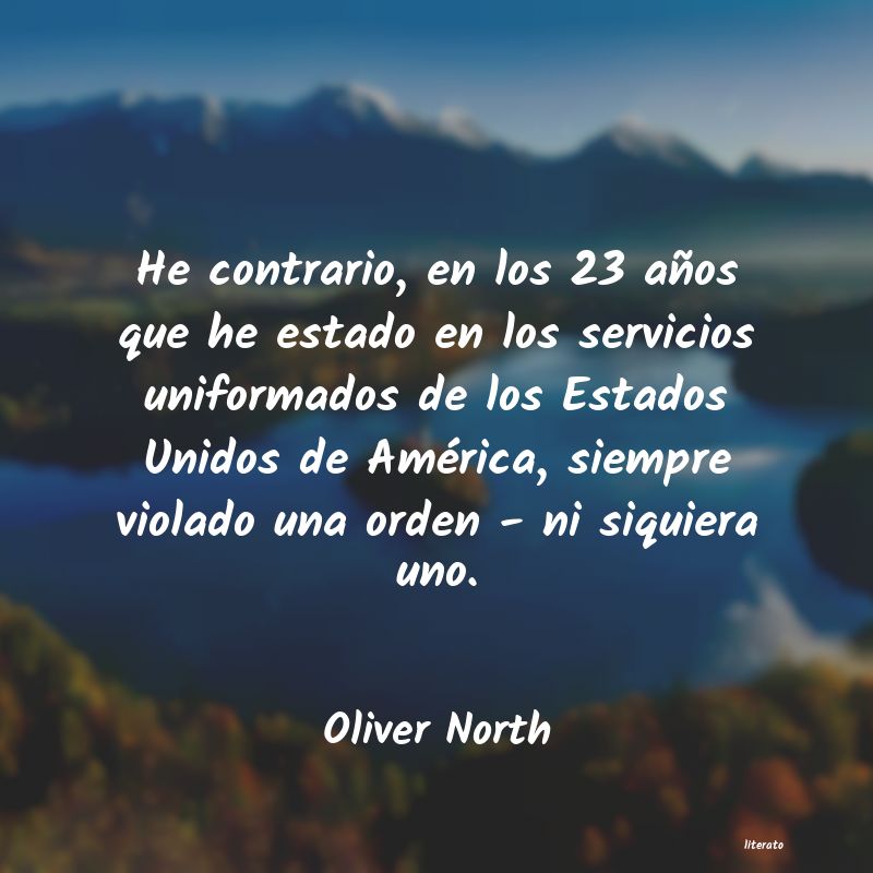 frases de Oliver North