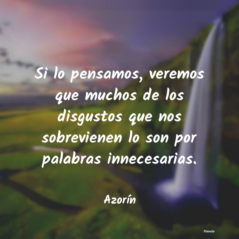 Frases de Azorín