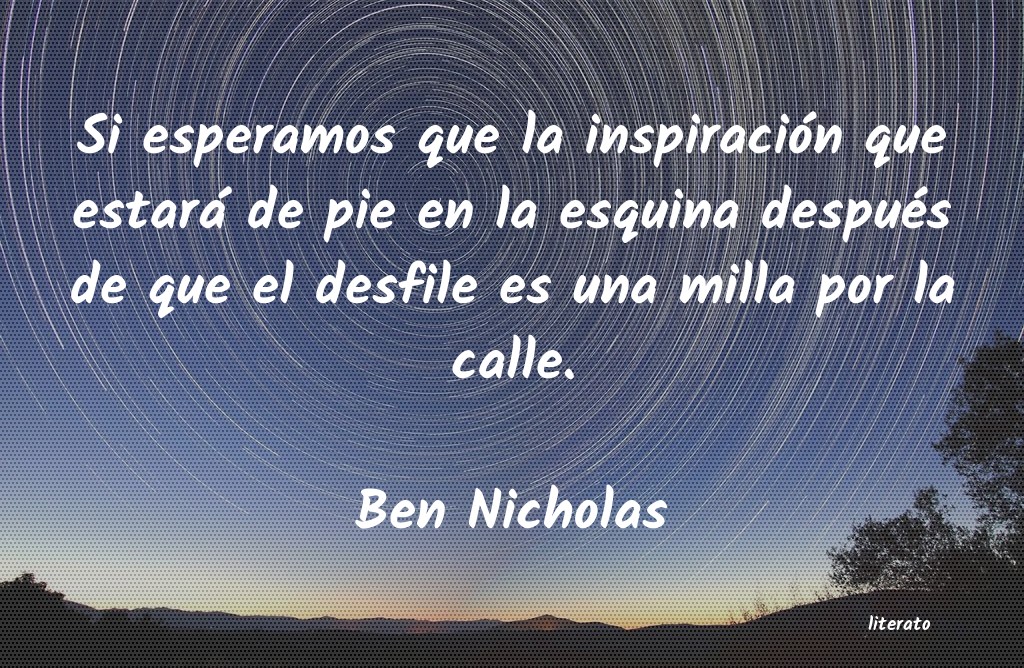 frases de Ben Nicholas