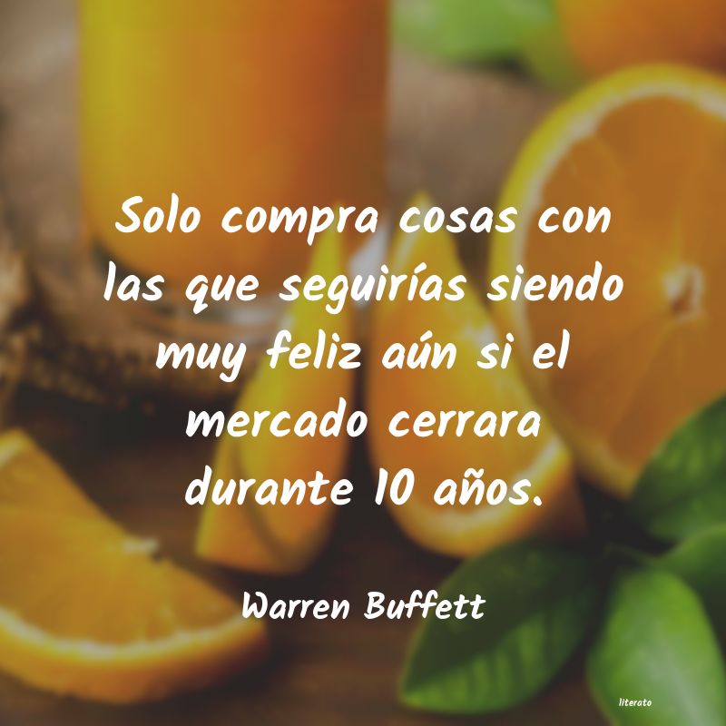 frases de Warren Buffett