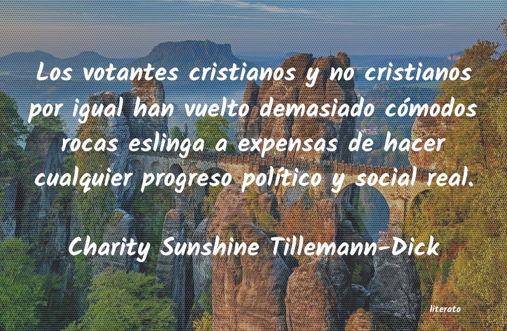 frases de Charity Sunshine Tillemann-Dick